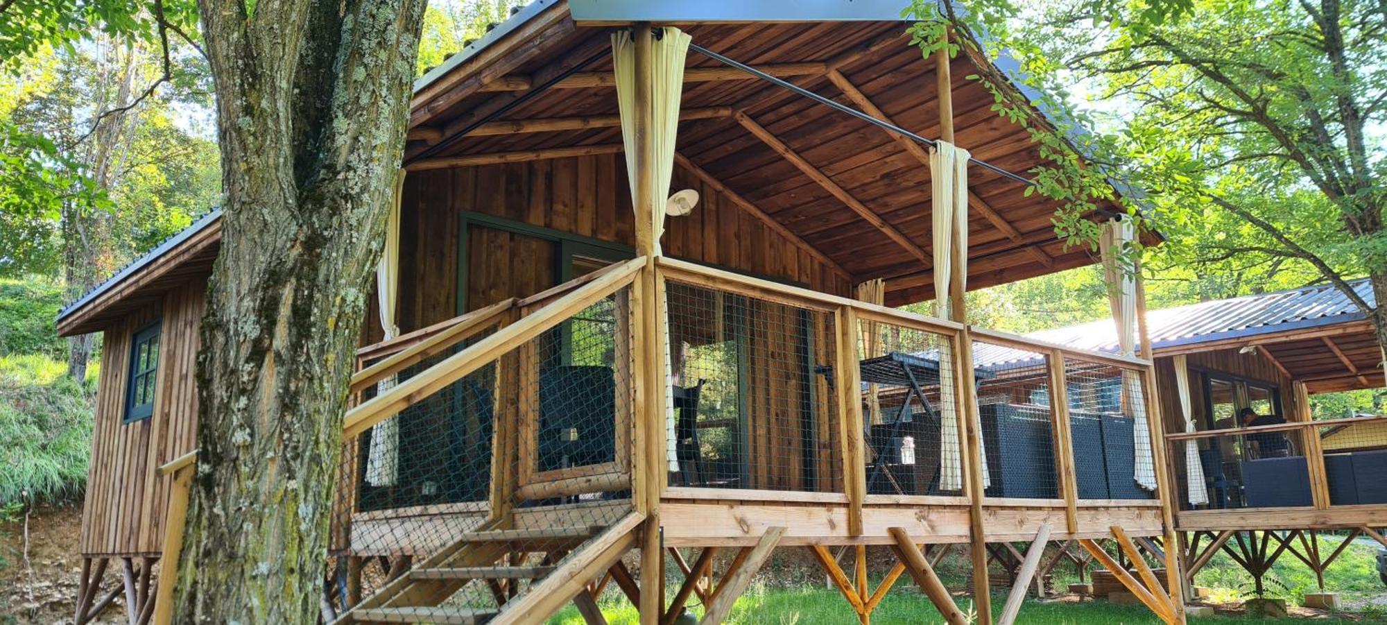 Camping Le Gallo Romain Barbieres Bagian luar foto